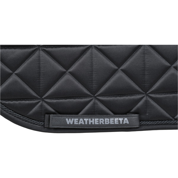 2026 WeatherBeeta Satin Luxe Air-Tec Euro Jump Shaped Saddle Pad 1030349 - Black